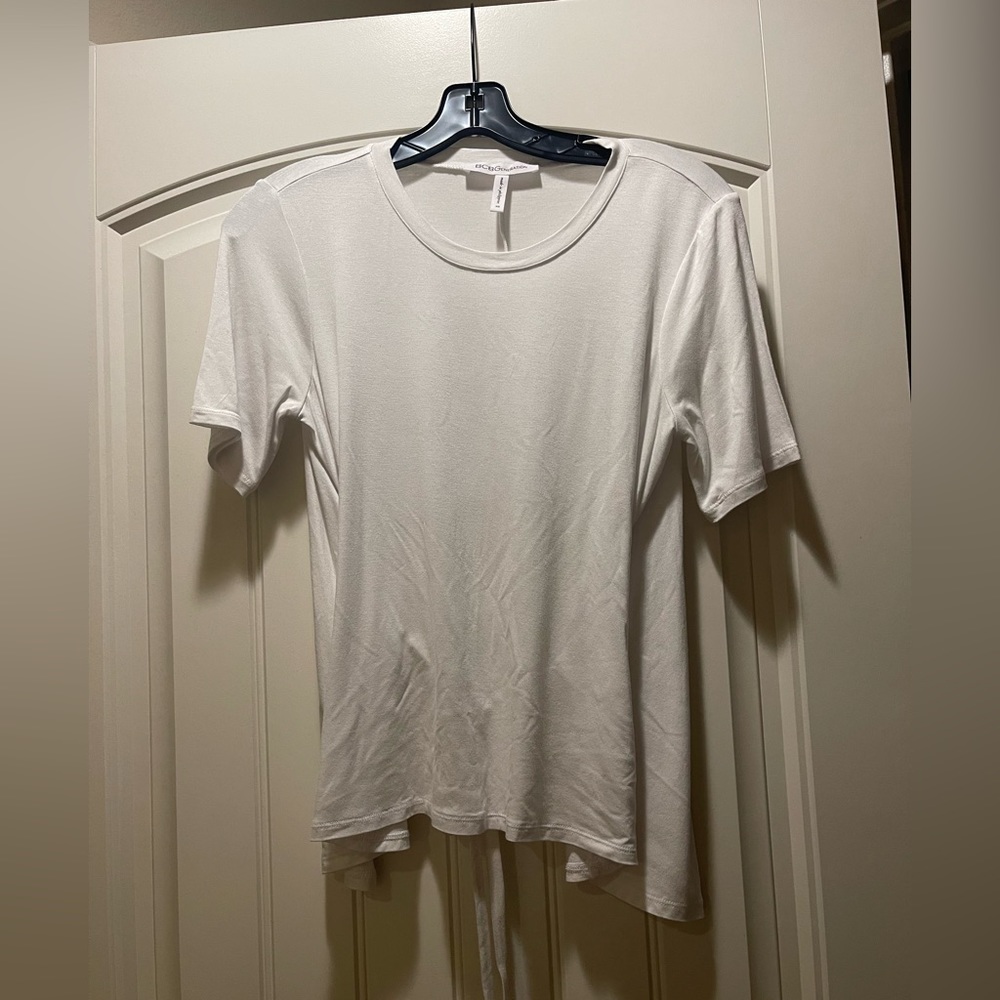 BCBGeneration White tie-back T-shirt